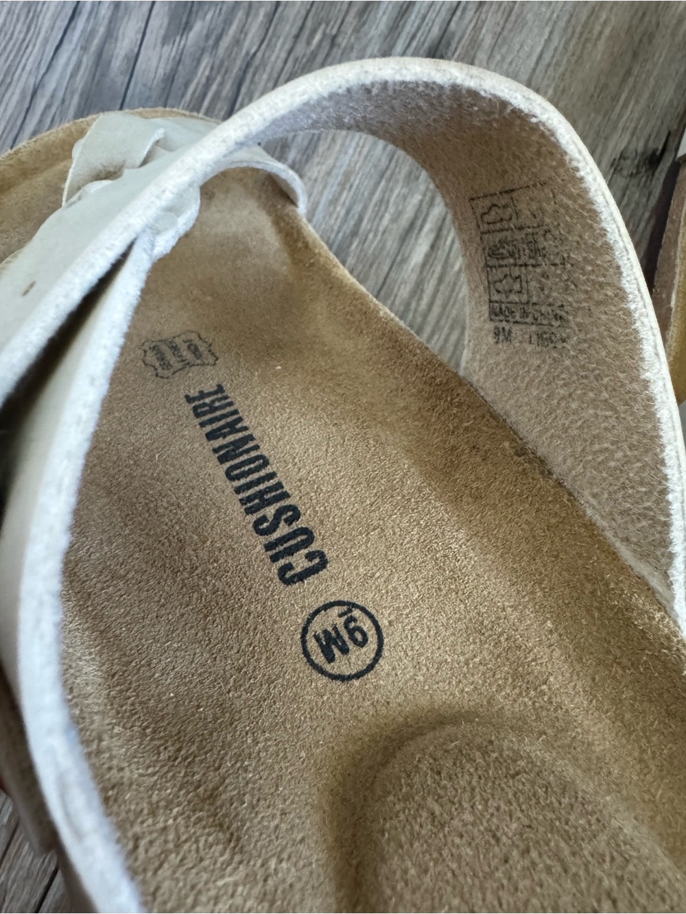 CUSHIONAIRE Women's Libby Cork footbed Sandal with +Comfort - Stone Size 9 - Picture 6 of 9